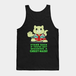 merry chritsmask cat Tank Top